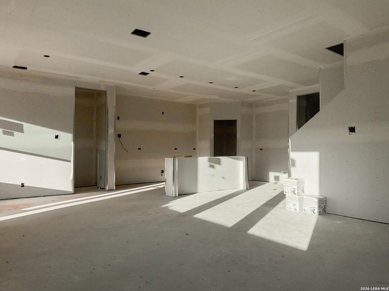 In-progress construction of a new home in Cordova Trails, Seguin, TX (Image 34).