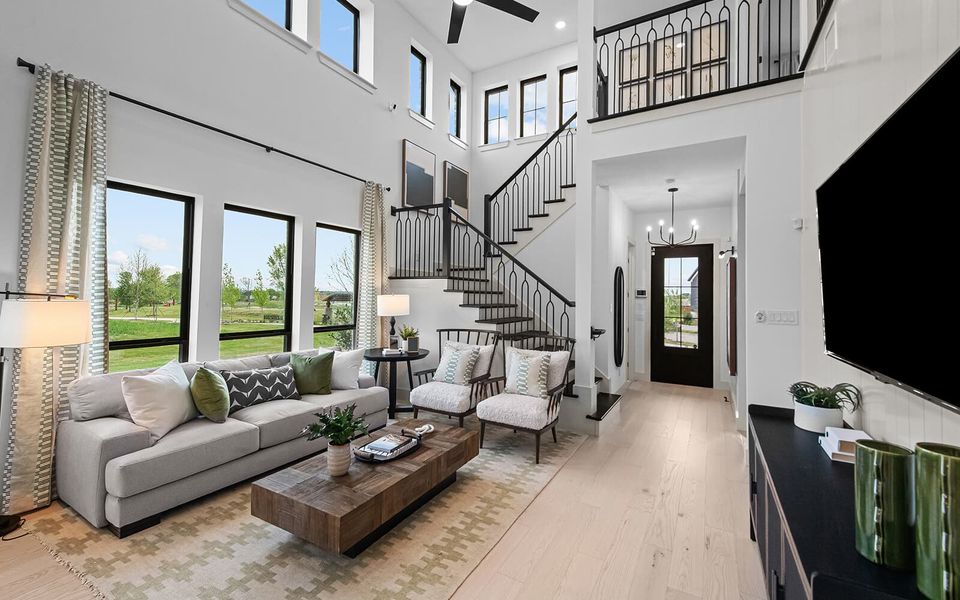 Furnished interior view inside a new home in The Grove Frisco, Frisco (Image 14). Furnished interior view inside a new home in The Grove Frisco, Frisco (Image 14).