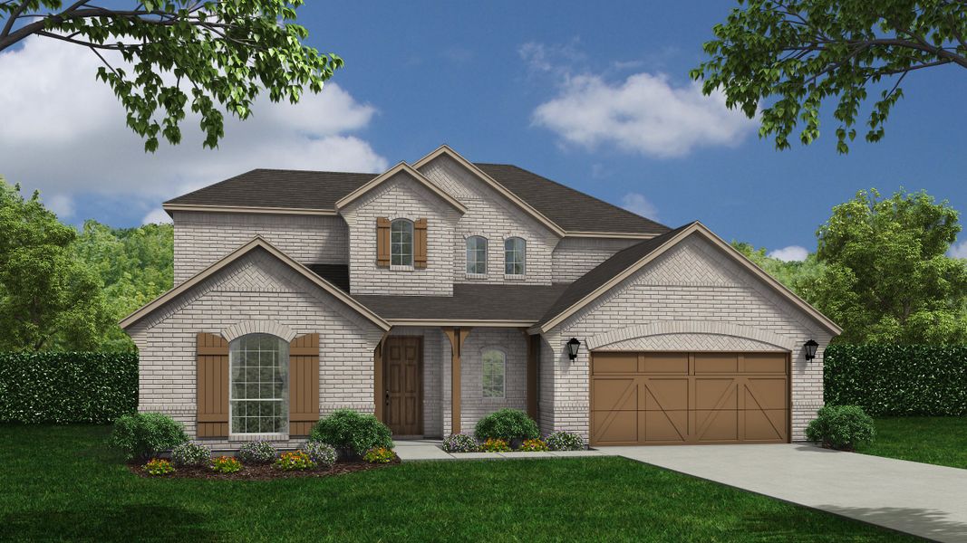 Plan 1684 Elevation C by American Legend Homes