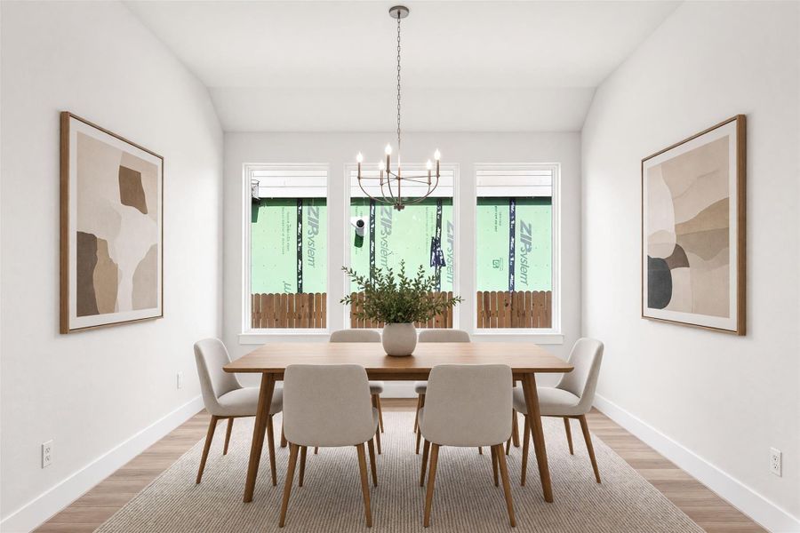 Furnished interior view inside a new home in Blackhawk, Pflugerville (Image 5).