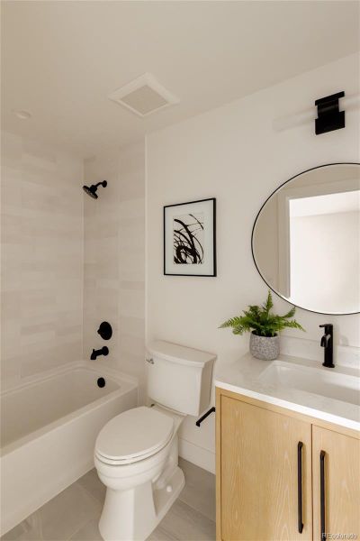 Furnished interior view inside a new home in , Denver (Image 13). Furnished interior view inside a new home in , Denver (Image 13).