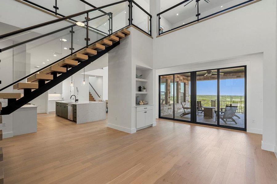 Spacious, unfurnished interior of a new home in Milky Way at River Place, Austin (Image 23).