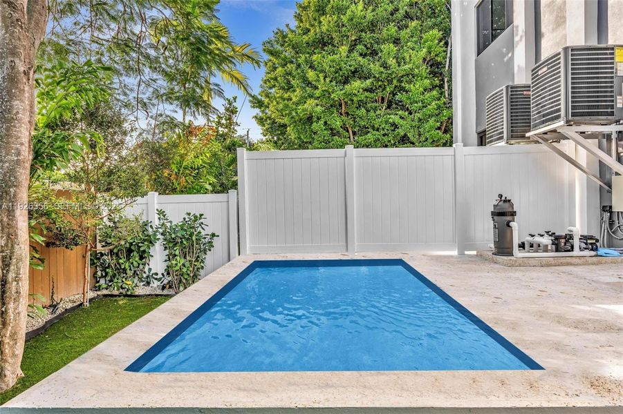 Exterior details and patio area of a home in , Miami (Image 31). Exterior details and patio area of a home in , Miami (Image 31).