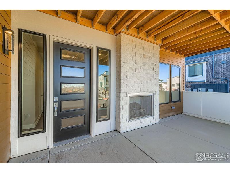 Exterior details and patio area of a home in Baseline, Broomfield (Image 25).