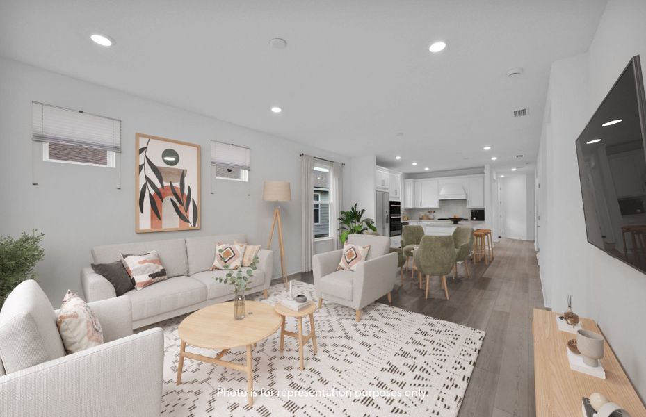 Furnished interior view inside a new home in Del Webb Wildlight, Wildlight (Image 9).