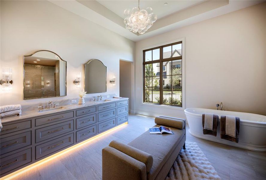 Sink into luxury and the relaxation of your very own spa like bathroom