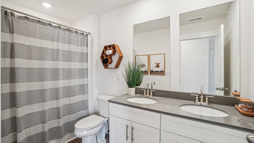 Furnished interior view inside a new home in The Hideaway at Fox Meadows, Bluff City (Image 32).