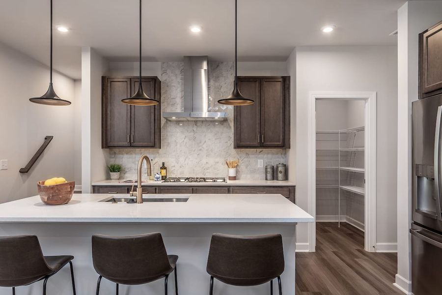 Representative furnished interior of a home built from the Silas by Tri Pointe Homes in The Townes at Willow Park, Cary (Image 5).