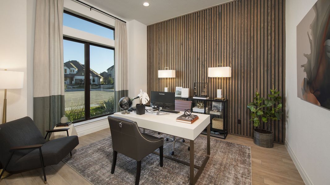 Representative furnished interior of a home built from the 2722H by Perry Homes in Santa Rita Ranch Tierra Rosa, Liberty Hill (Image 10).