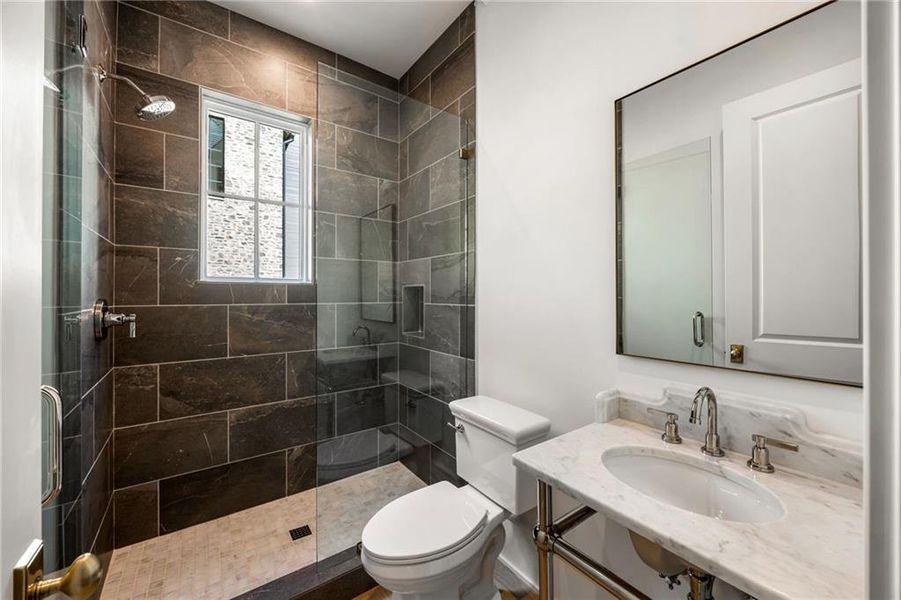 Furnished interior view inside a new home in , Atlanta (Image 10).