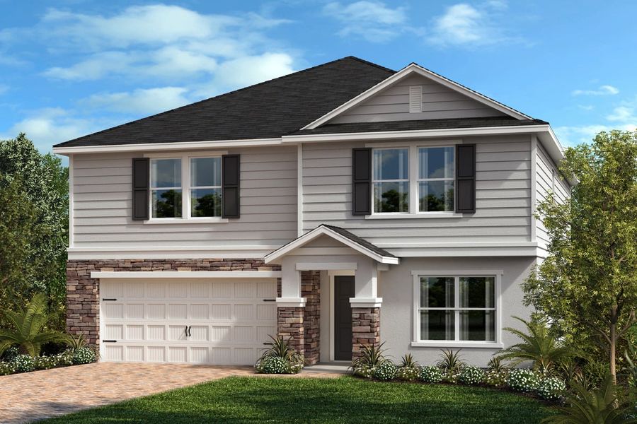 Exterior F with optional stone Exterior F with optional stone