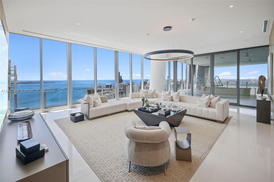 Furnished interior view inside a new home in , Miami (Image 13). Furnished interior view inside a new home in , Miami (Image 13).