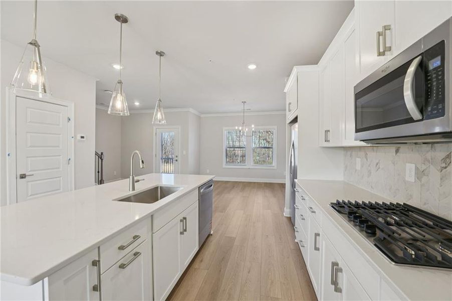 Furnished interior view inside a new home in Hemingway - Highland Series, Cumming (Image 12).