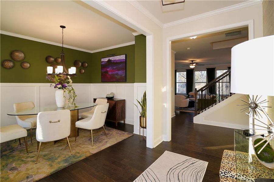 Furnished interior view inside a new home in Hellen Valley, Braselton (Image 4).