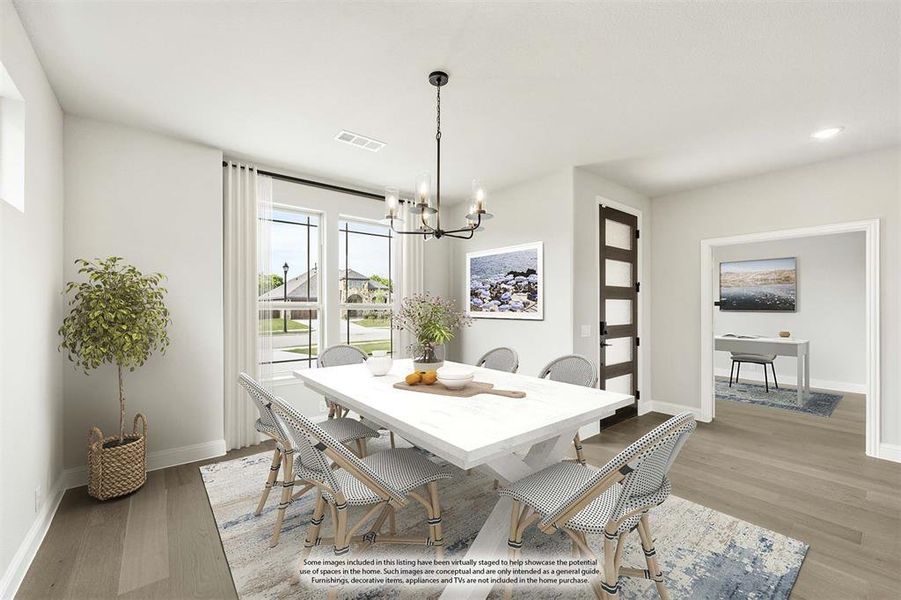 Furnished interior view inside a new home in The Oaks, Red Oak (Image 28). Furnished interior view inside a new home in The Oaks, Red Oak (Image 28).