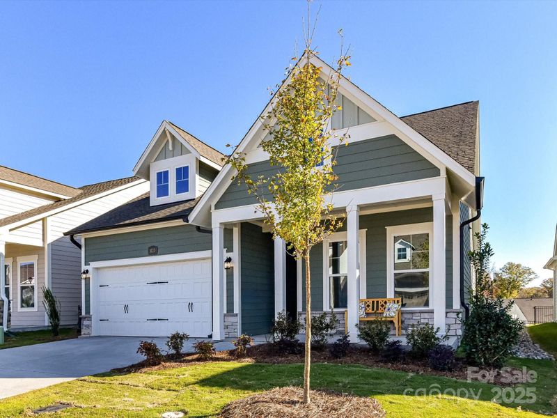 Front exterior of a new home in Encore at Streamside - Classic Series, Waxhaw, NC, highlighting curb appeal (Image 16).