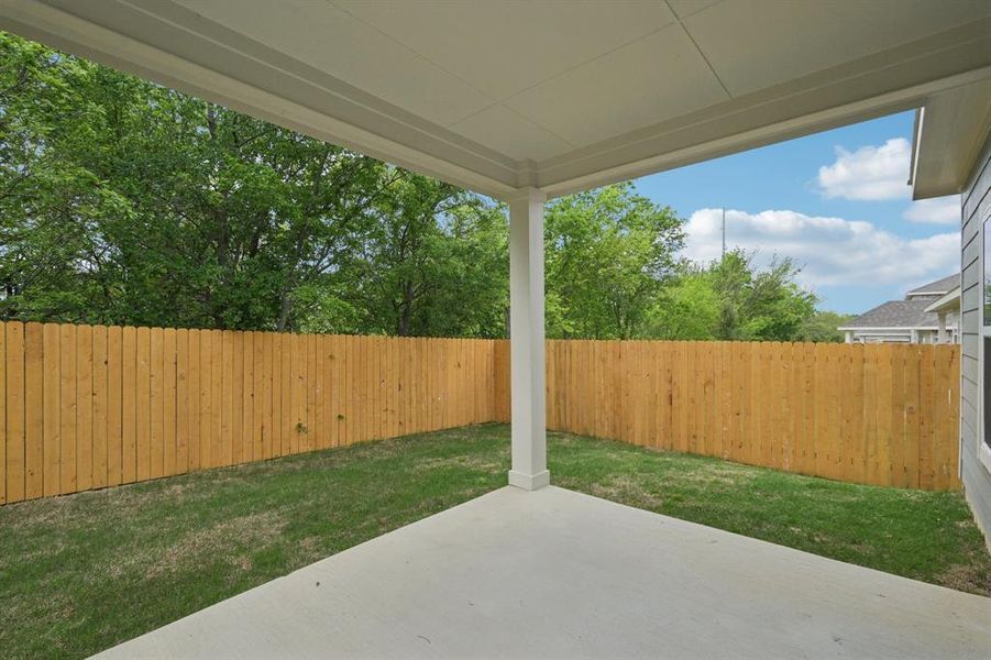 Exterior details and patio area of a home in Sperling Farms, Ferris (Image 2). Exterior details and patio area of a home in Sperling Farms, Ferris (Image 2).