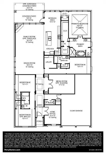 2D floor plan layout of this home in Hillstead, Lavon, TX (Image 3).