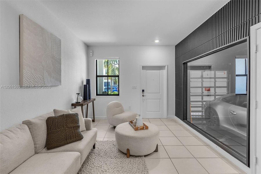 Furnished interior view inside a new home in , Miami (Image 10). Furnished interior view inside a new home in , Miami (Image 10).