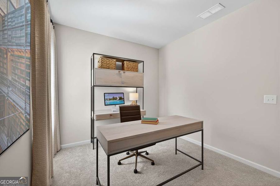 Furnished interior view inside a new home in Cobblestone Crossing Commons, Byron (Image 23). Furnished interior view inside a new home in Cobblestone Crossing Commons, Byron (Image 23).