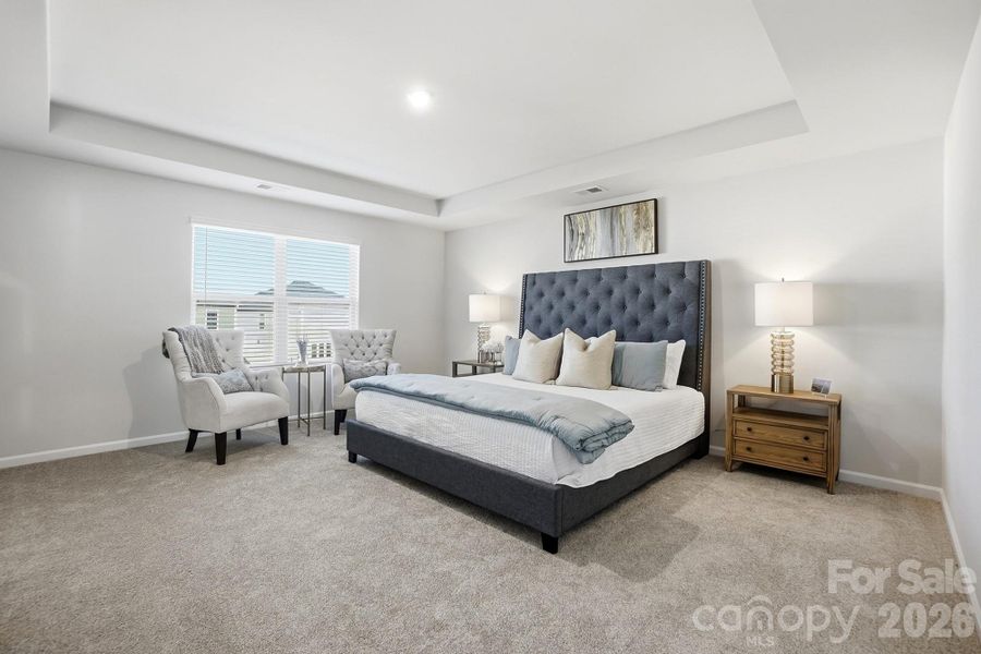 Furnished interior view inside a new home in Waxhaw Landing, Monroe (Image 9).