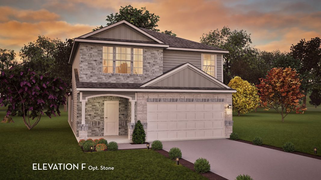 Representative exterior photo of a completed home built from the Ash by CastleRock Communities in Caney Mills, Conroe, TX (Image 21). Representative exterior photo of a completed home built from the Ash by CastleRock Communities in Caney Mills, Conroe, TX (Image 21).