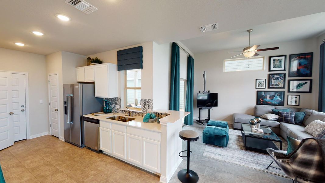 Furnished interior view inside a new home in Easton Park, Austin (Image 7).