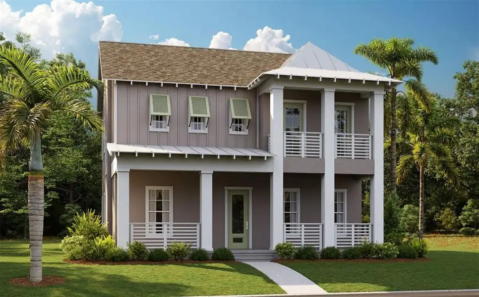 Front exterior of a new home in , St. Cloud, FL, highlighting curb appeal (Image 1). Front exterior of a new home in , St. Cloud, FL, highlighting curb appeal (Image 1).
