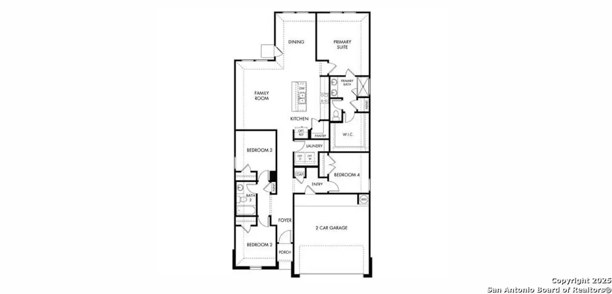 2D floor plan layout of this home in Legendary Trails - Premier Series, Cibolo, TX (Image 3).