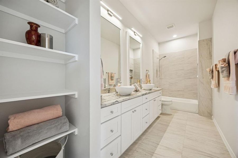 Furnished interior view inside a new home in , Ennis (Image 12).