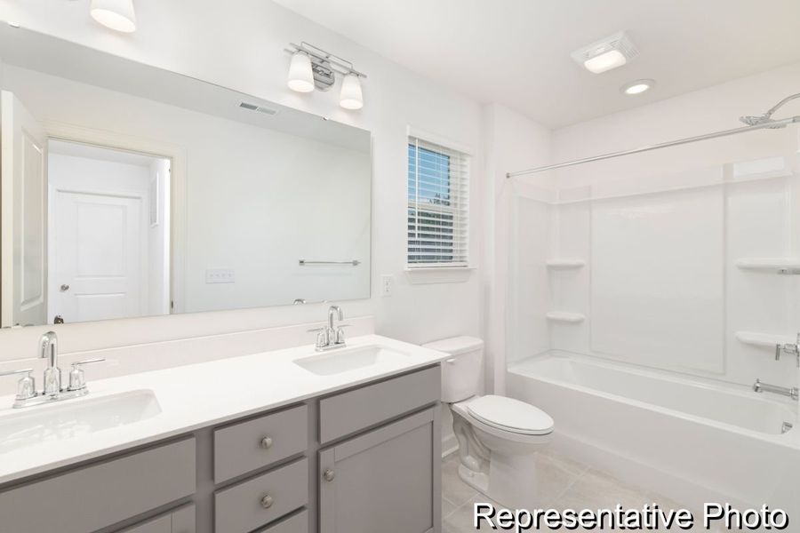 Furnished interior view inside a new home in Morgan Hills, Albemarle (Image 20).