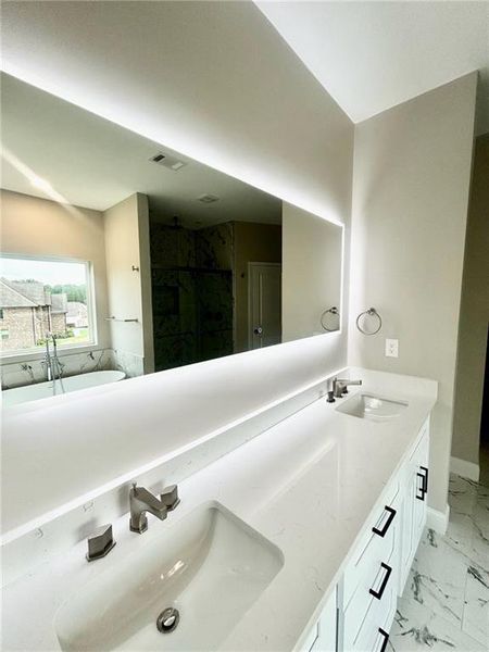 Furnished interior view inside a new home in , Atlanta (Image 26).