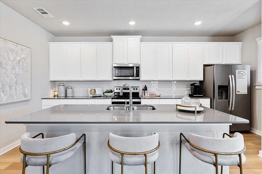 Furnished interior view inside a new home in Mockingbird Estates Townhomes, Fort Worth (Image 5).