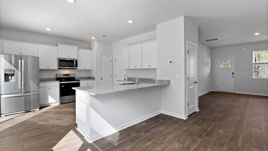 Representative furnished interior of a home built from the BRANDON by D.R. Horton in Rivers Reach, Yemassee (Image 4).