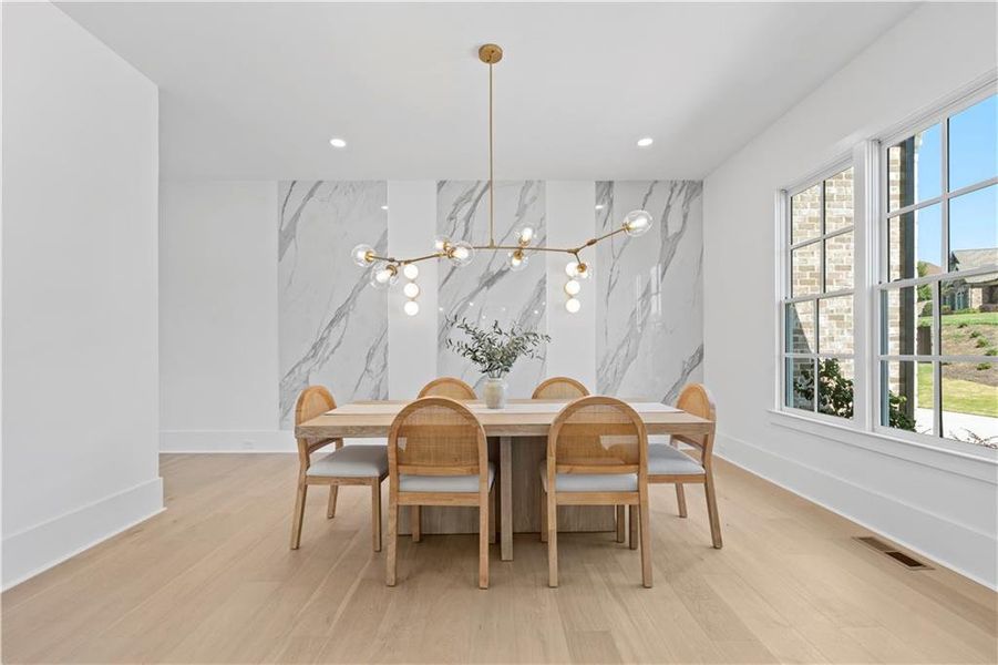 Furnished interior view inside a new home in , Suwanee (Image 32).