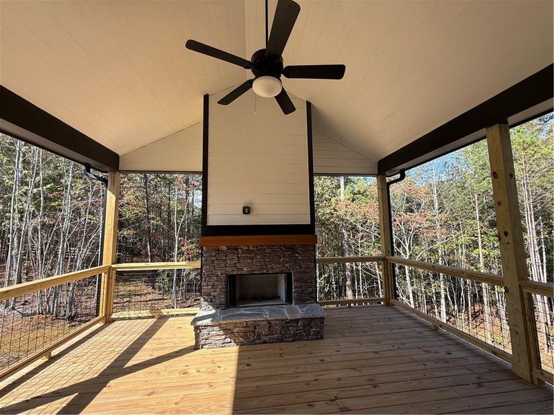 Exterior details and patio area of a home in , Waleska (Image 2).