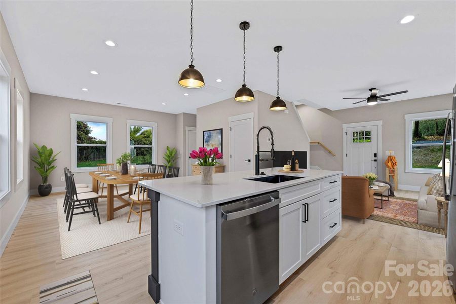Furnished interior view inside a new home in , Asheville (Image 3).
