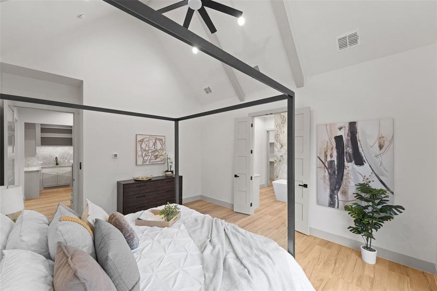 Furnished interior view inside a new home in , Malakoff (Image 14).