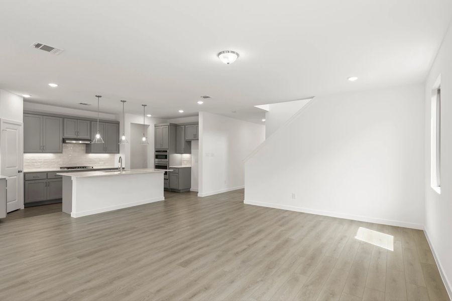Open Kitchen-Living Room Representative Photo featuring the Milan Collection