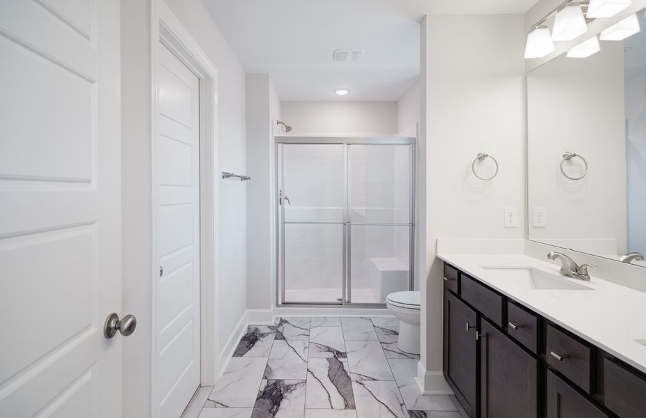 Representative furnished interior of a home built from the The Holland by Cothran Homes in Holly Ridge, Greenville (Image 11).