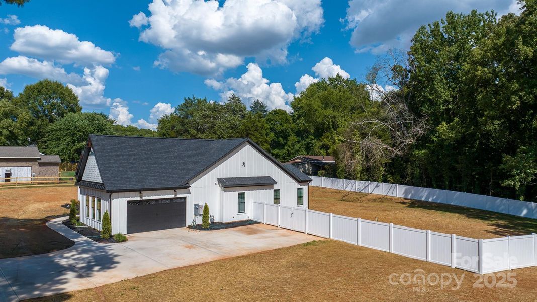 Exterior details and patio area of a home in , Belmont (Image 3). Exterior details and patio area of a home in , Belmont (Image 3).