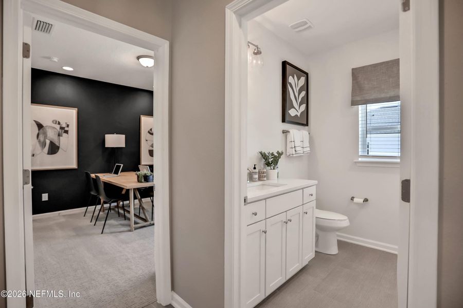 Furnished interior view inside a new home in , Green Cove Springs (Image 16). Furnished interior view inside a new home in , Green Cove Springs (Image 16).