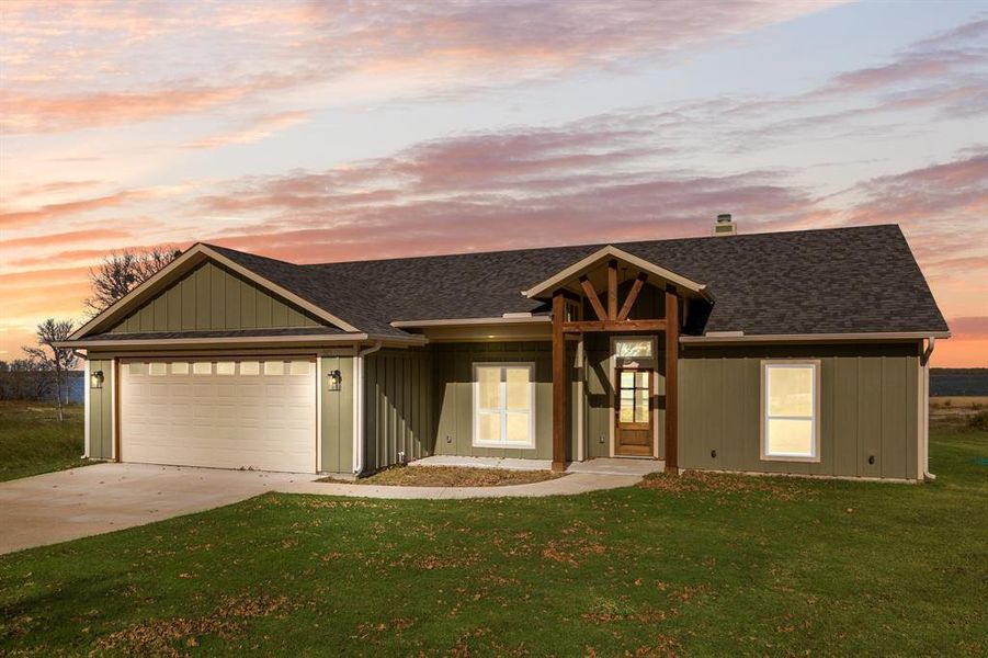 Front exterior of a new home in , West Tawakoni, TX, highlighting curb appeal (Image 19). Front exterior of a new home in , West Tawakoni, TX, highlighting curb appeal (Image 19).