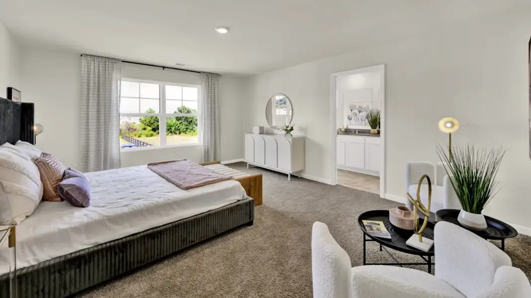 Furnished interior view inside a new home in Keebler Meadows, Johnson City (Image 14).