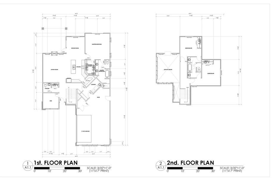 First and Second Floor Plan