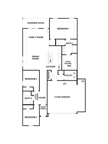 2D floor plan layout of this home in Paramount, Kyle, TX (Image 2). 2D floor plan layout of this home in Paramount, Kyle, TX (Image 2).