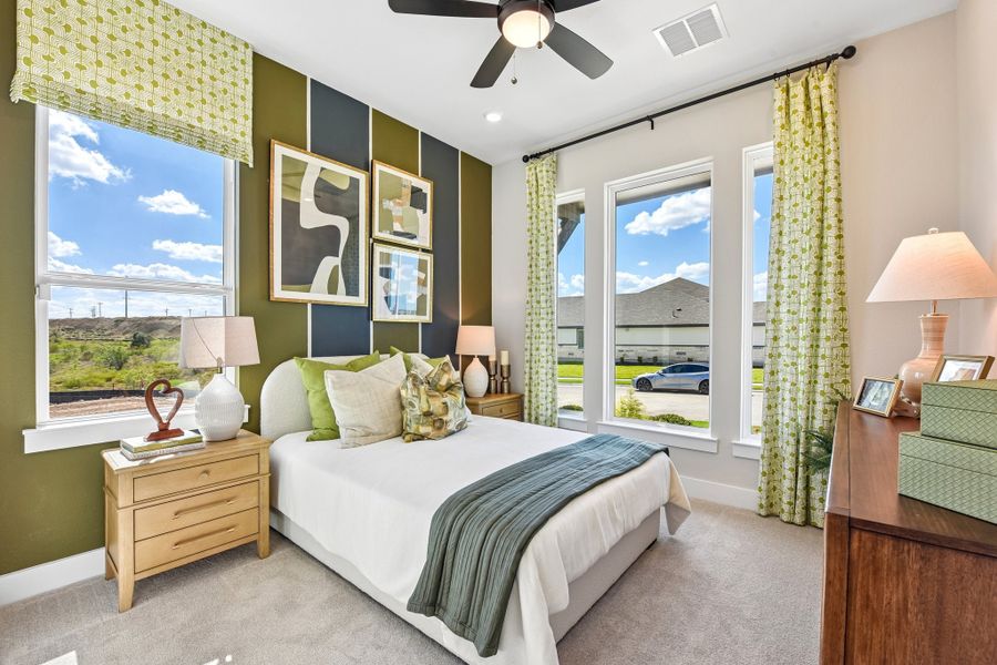 Representative furnished interior of a home built from the Enfield by Taylor Morrison in Village Grove, Dripping Springs (Image 29).