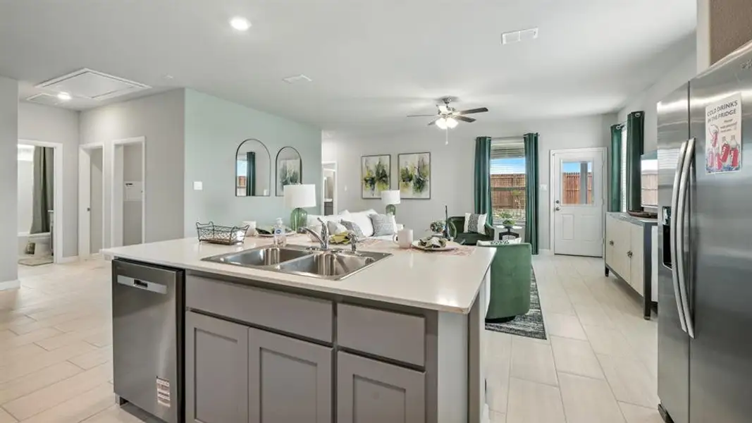 Furnished interior view inside a new home in Monarch at the Meadows, Ponder (Image 11). Furnished interior view inside a new home in Monarch at the Meadows, Ponder (Image 11).