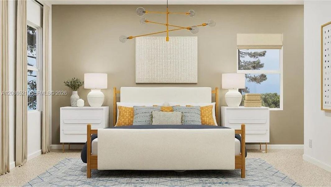 Furnished interior view inside a new home in Coral Landings, Miami (Image 7).