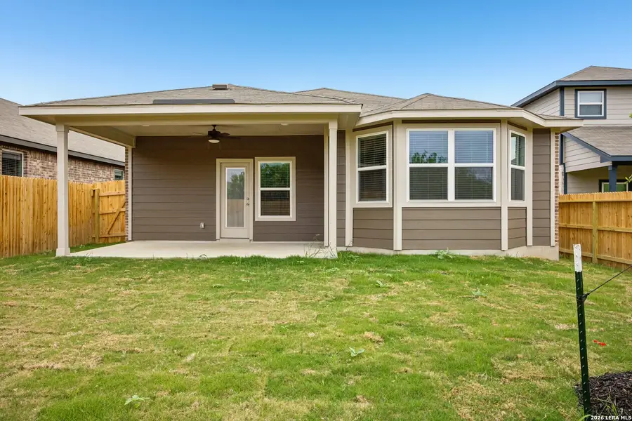 Exterior details and patio area of a home in Sagebrooke - Premier Series, San Antonio (Image 4).